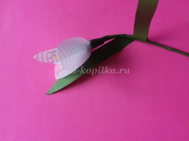 Как сделать подснежники детскими руками Как сделать подснежники детскими руками