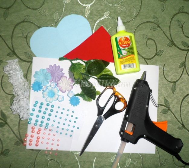​Сердечко в технике скрапбукинг: мастер-класс