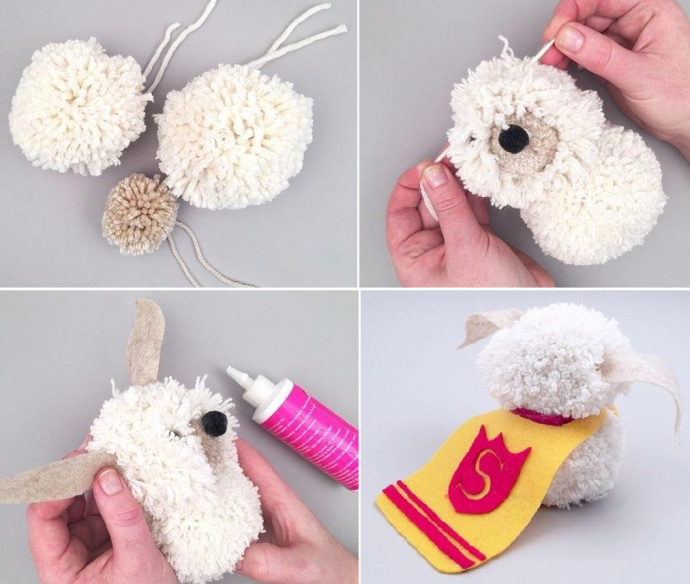 Забавные поделки из помпонов: мастер-класс Забавные поделки из помпонов: мастер-класс