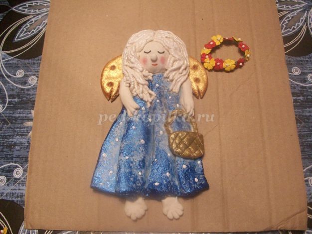Нежный ангел из солёного теста детскими руками: мастер-класс, часть 3 Нежный ангел из солёного теста детскими руками: мастер-класс, часть 3