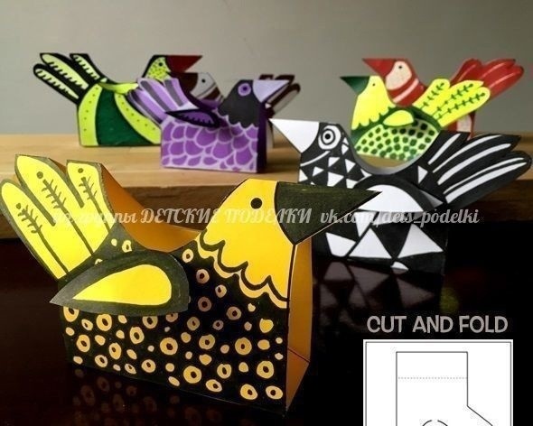 Курочки из бумаги Курочки из бумаги