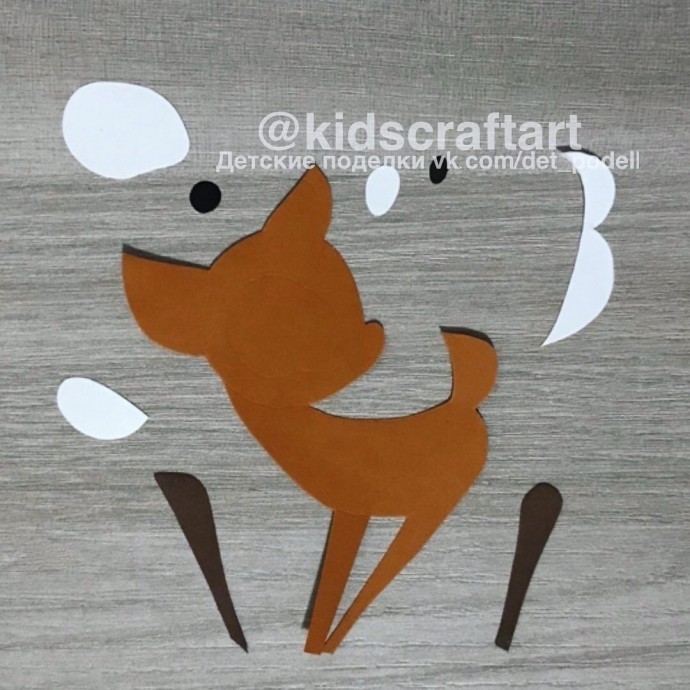 Оленёнок в лесу