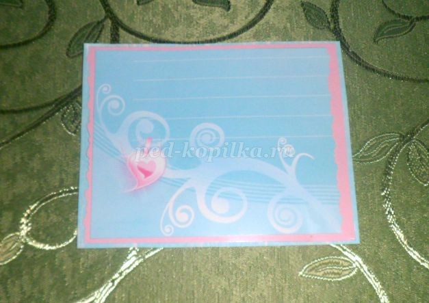 Открытка в технике скрапбукинг "С любовью и нежностью": часть 1