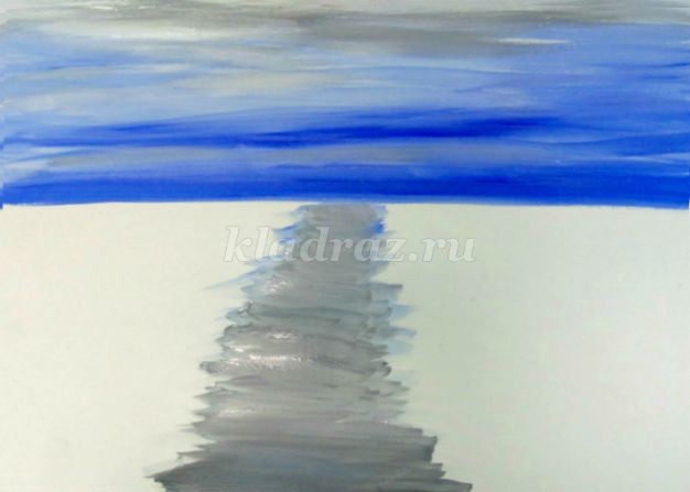 Рисуем с детьми тропинку в осеннем лесу