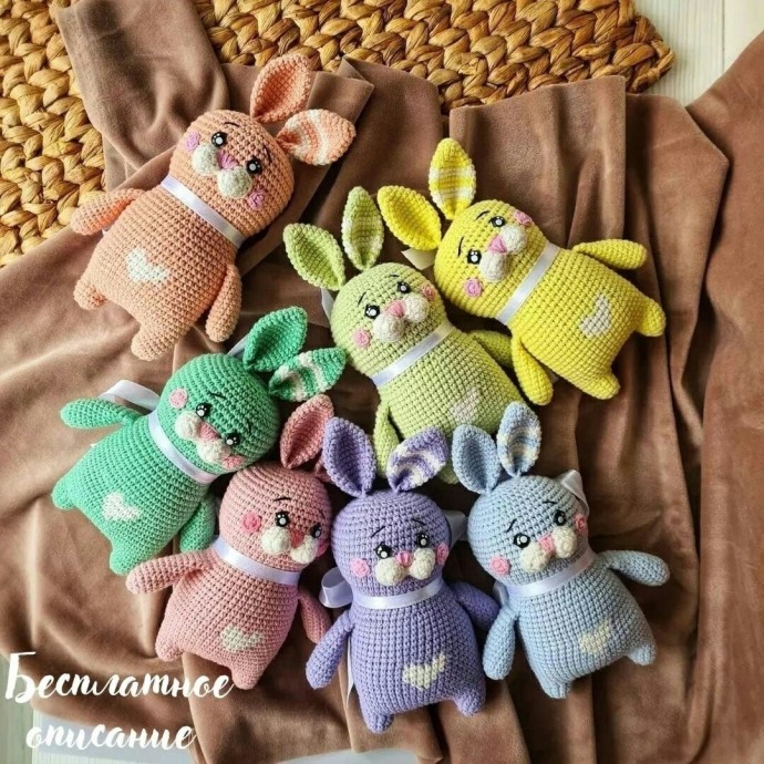 ​Зайки из пряжи