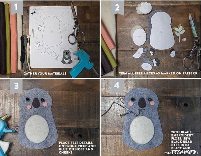 Коала из фетра Коала из фетра