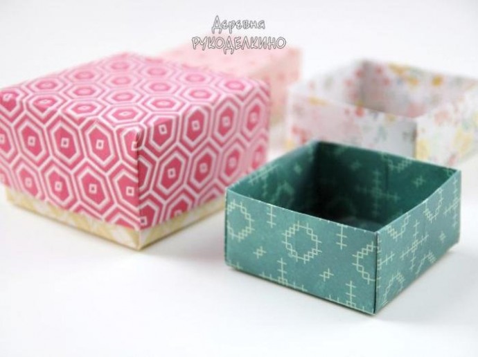 Коробочки для подарков детскими руками Коробочки для подарков детскими руками