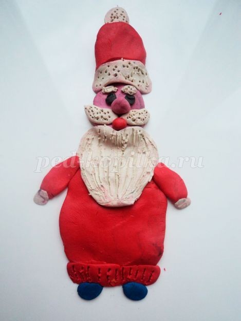 Дед Мороз из пластилина: часть 3 Дед Мороз из пластилина: часть 3