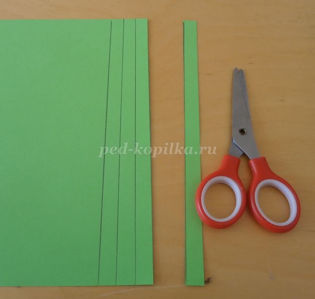 Кактус из бумажных полосок: часть 1 Кактус из бумажных полосок: часть 1