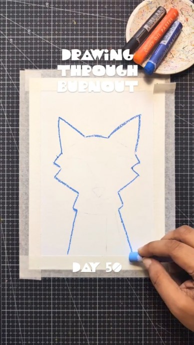 Рисование лисенка Рисование лисенка