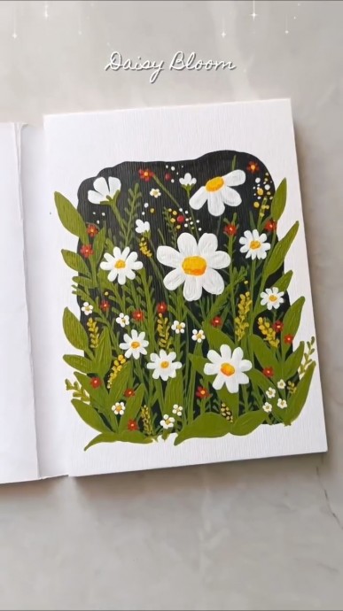 Рисуем цветочную поляну Рисуем цветочную поляну