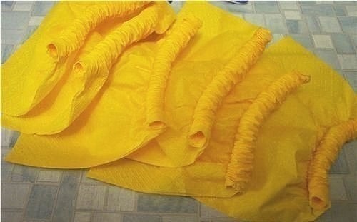 Роза из салфеток