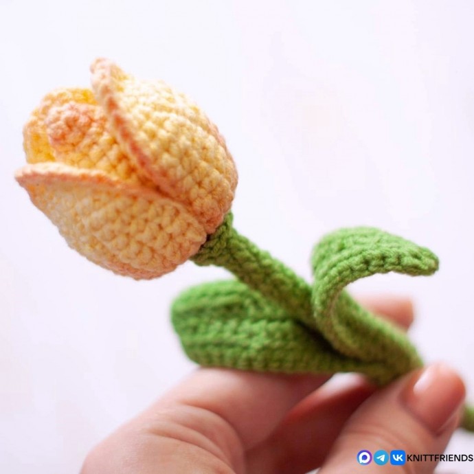 Тюльпанчик из пряжи Тюльпанчик из пряжи
