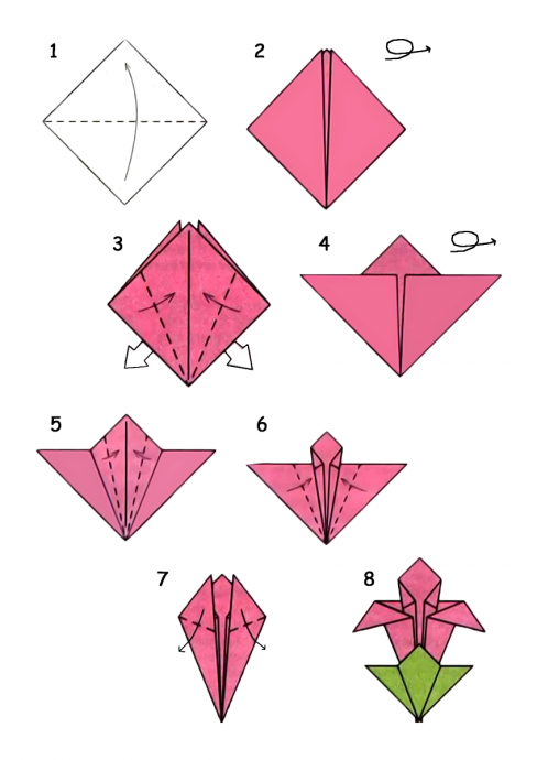 Цветы-оригами