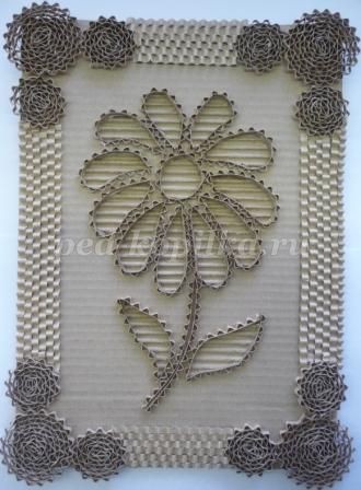 Панно из упаковочного картона: часть 2 Панно из упаковочного картона: часть 2