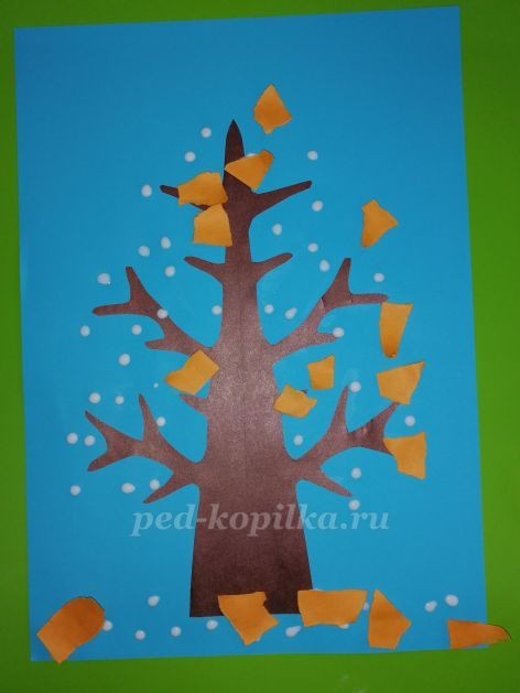 Дерево из цветной бумаги Дерево из цветной бумаги