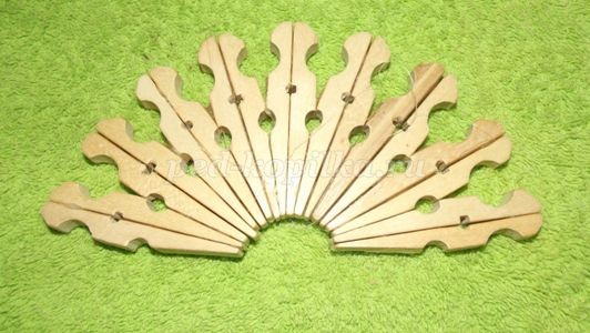 Салфетница из прищепок детскими руками: часть 1