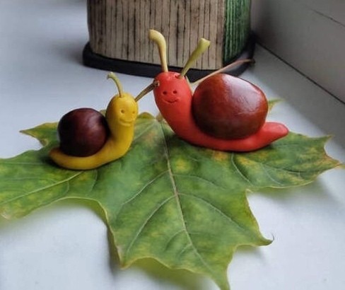 ​Улитки из конских каштанов