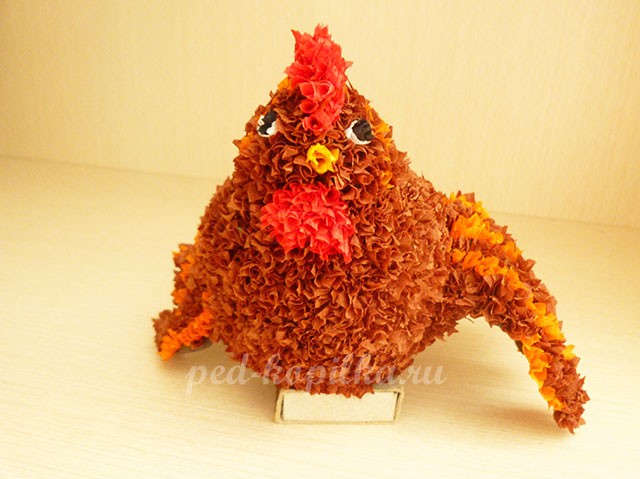 Торцевание на пластилине: цыпленок и курица Торцевание на пластилине: цыпленок и курица