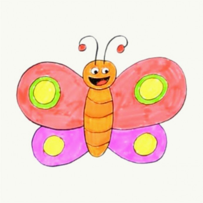 ​Рисуем с детьми бабочку