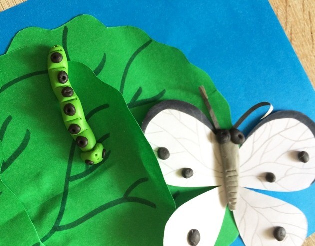 Бабочка и гусеница Бабочка и гусеница