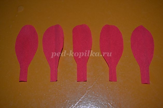 Букет тюльпанов из конфет: часть 1