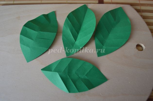 ​Цветок сакуры из цветной бумаги: часть 2