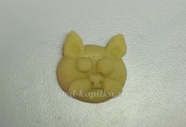 Котик из соленого теста