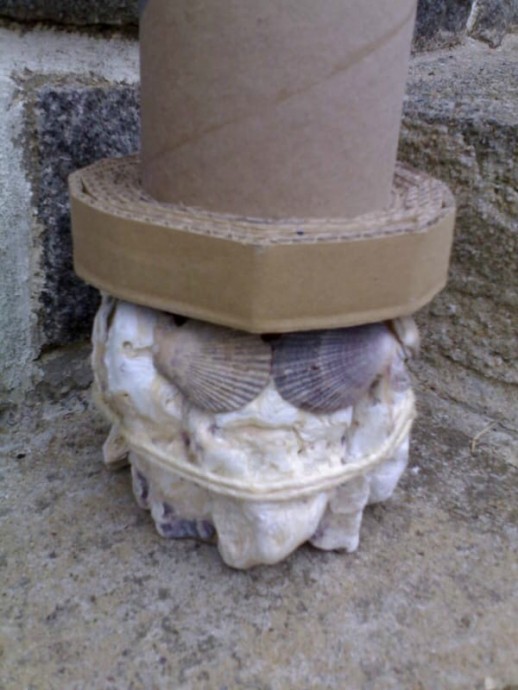 ​Маяк из картонной втулки