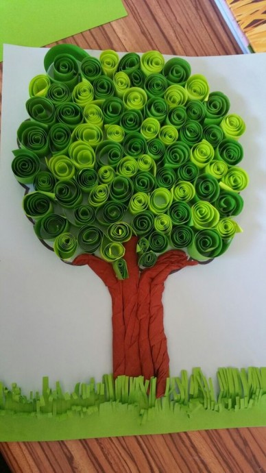 Поделки с бумажными полосками