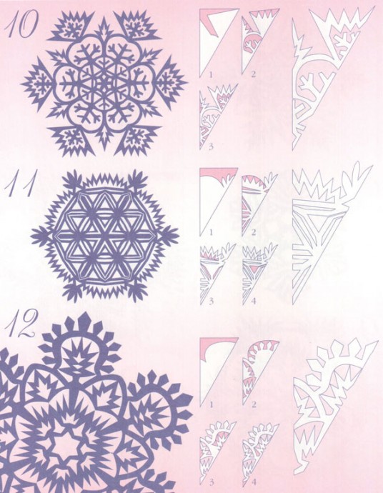 Прocтые схемы красивых снежинок