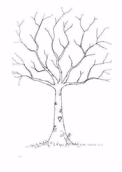 Рисуем листву дерева отпечатками пальцев Рисуем листву дерева отпечатками пальцев