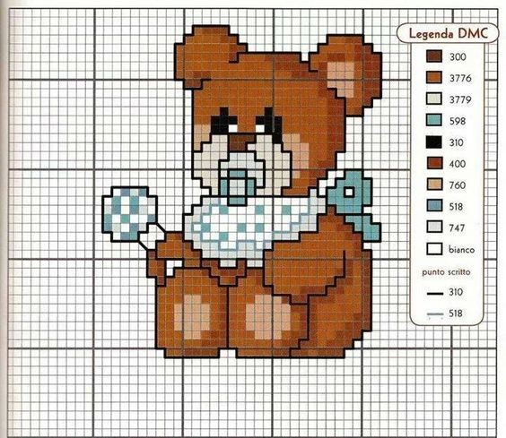 Вышиваем с детьми медвежат Вышиваем с детьми медвежат