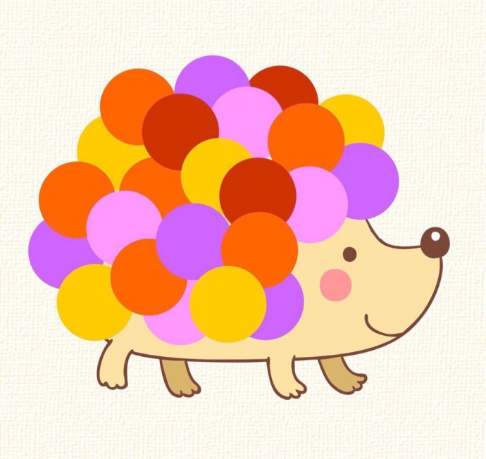 Аппликация из кружочков