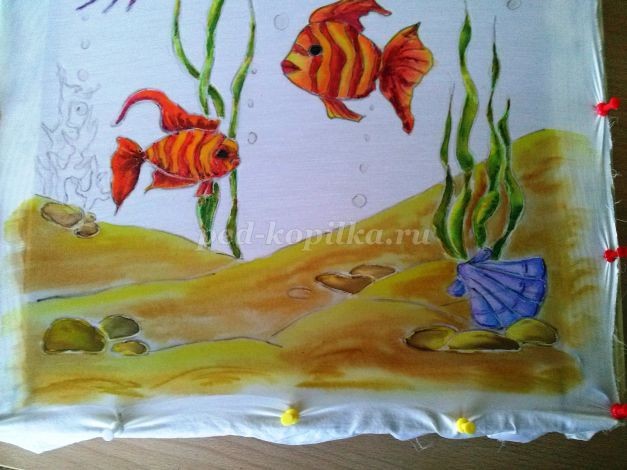 Аквариум в технике холодный батик: мастер-класс, часть 2 Аквариум в технике холодный батик: мастер-класс, часть 2