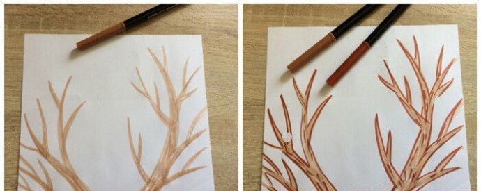 ​Курочка в смешанной технике