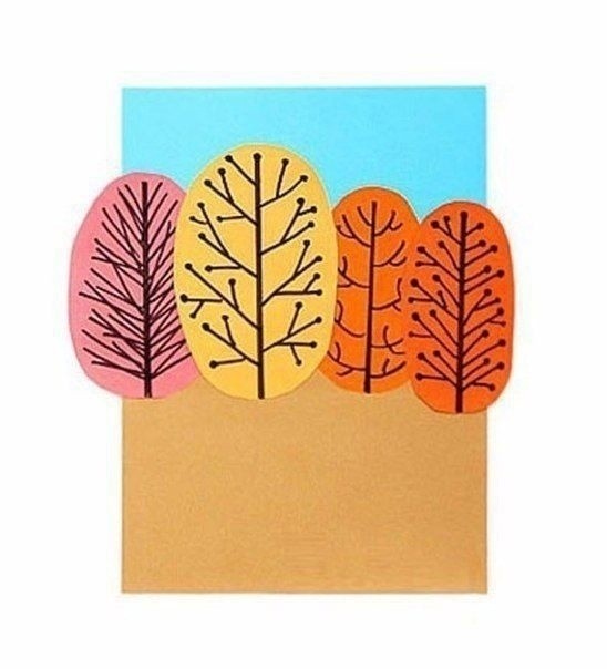 ​Создаём осенний лес