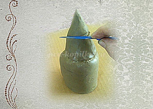 Богатырь из глины детскими руками: часть 2