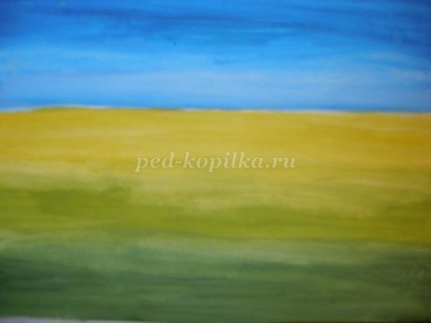 Рисуем гуашью летний пейзаж Рисуем гуашью летний пейзаж