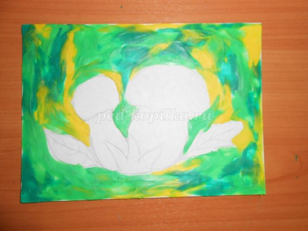 Грибная полянка: аппликация из пластилина