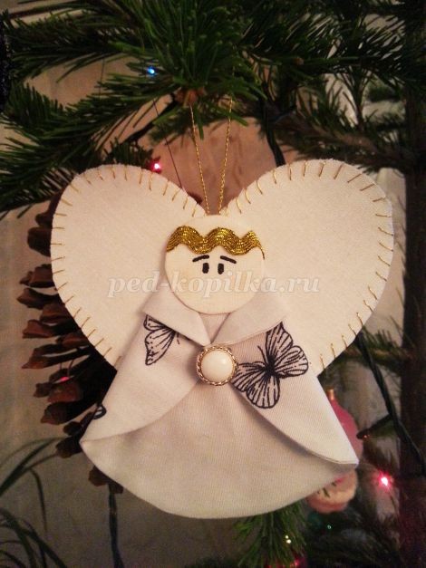 Изготавливаем с детьми ангела: часть 2