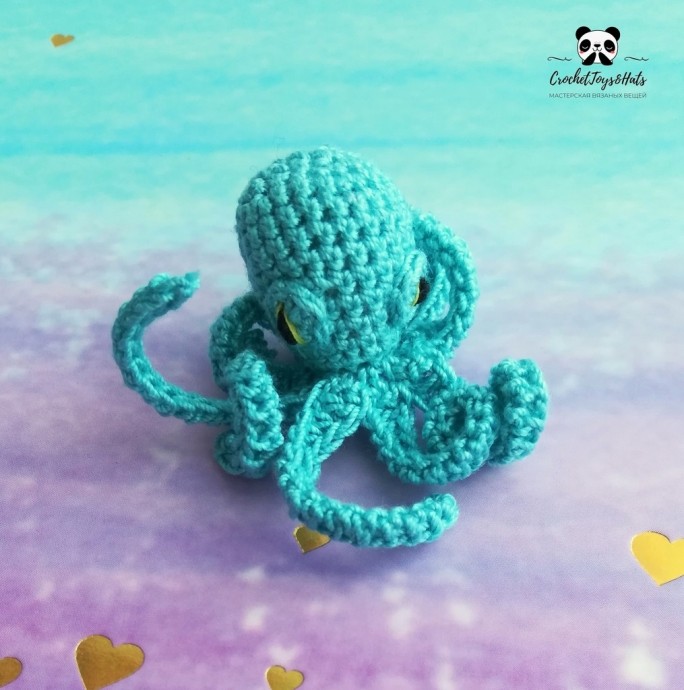 ​Осьминожек из пряжи