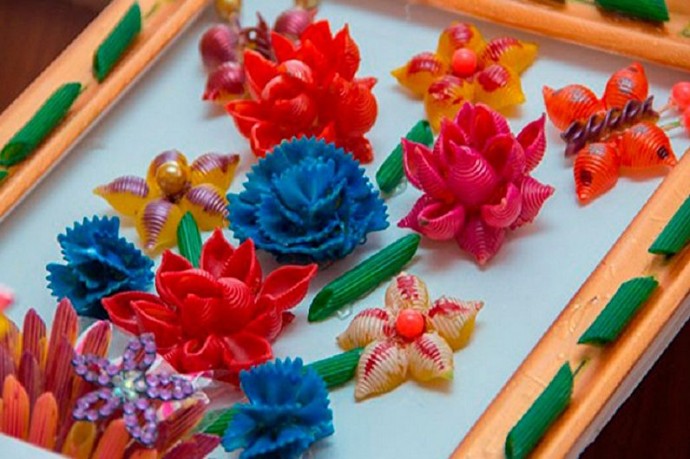 ​Поделки из макарон