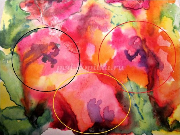 ​Рисование цветов в смешанной технике: акварельная живопись "по-сырому" и восковые цветные карандаши: часть 5
