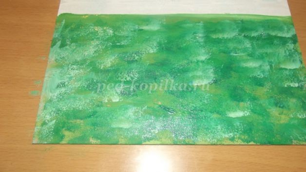 Рисуем пейзаж губкой: часть 2 Рисуем пейзаж губкой: часть 2