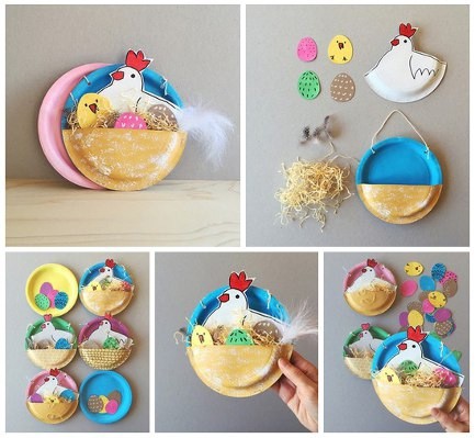 Гнездо из одноразовых тарелок Гнездо из одноразовых тарелок