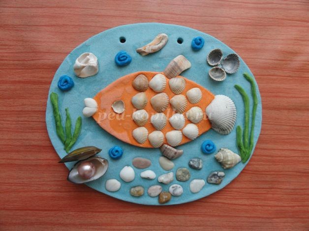 Поделка из соленого теста "На дне морском"