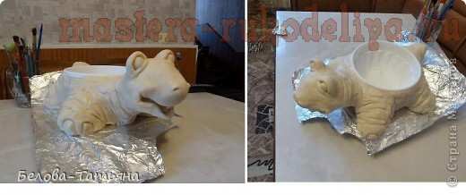 Кашпо "Черепашка" из солёного теста Кашпо "Черепашка" из солёного теста