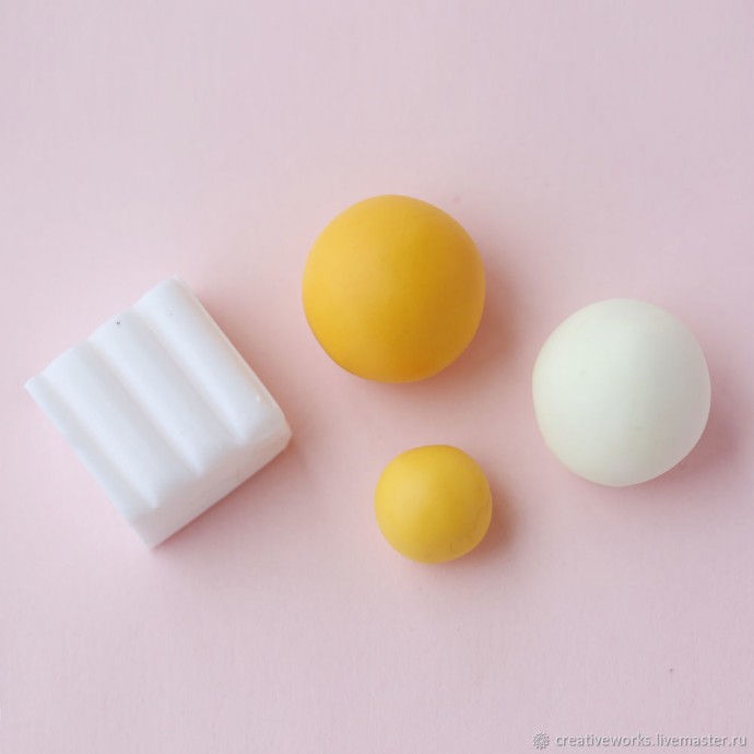 Лепим из полимерной глины лимон