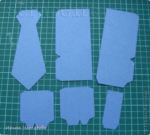 Мастер-класс коробочки в виде галстука